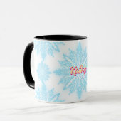 Mug Nom de la Personnaliser de la neige fausse (Devant gauche)