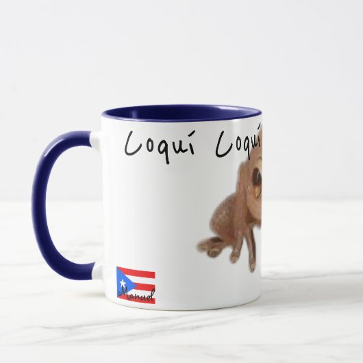 Mug Nom de la Personnaliser Indicateur Coqui Porto Ric (Gauche)