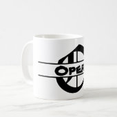 Mug Nom de la Personnaliser Lettre ornement (Devant gauche)