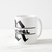 Mug Nom de la Personnaliser Lettre ornement (Devant droit)