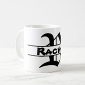 Mug Nom de la Personnaliser Lettre ornement (Devant gauche)