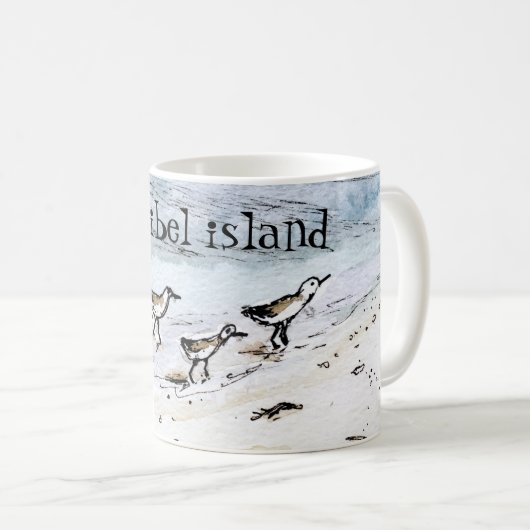 Mug nom de la plage sur mesure (Devant droit)