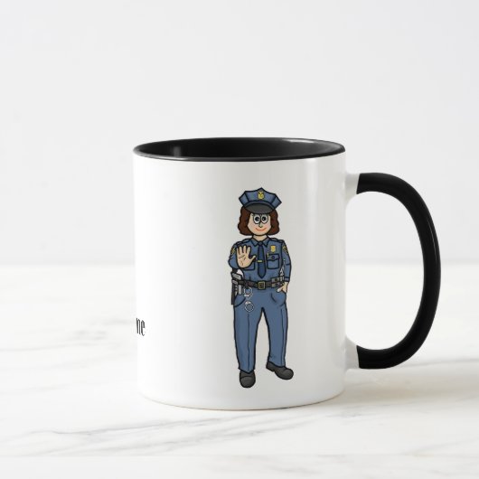 Mug Nom de l'agent de patrouille frontalière des États (Droite)