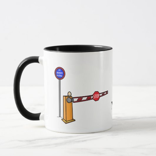 Mug Nom de l'agent de patrouille frontalière des États (Gauche)