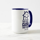 Mug Nom de l'agent immobilier Realtor House Closings (Devant droit)