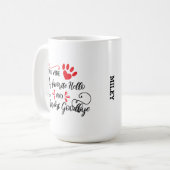 Mug Nom de l'animal et citation (Devant gauche)