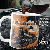Mug Nom de l'annonce, train à vapeur d'Express Hallowe