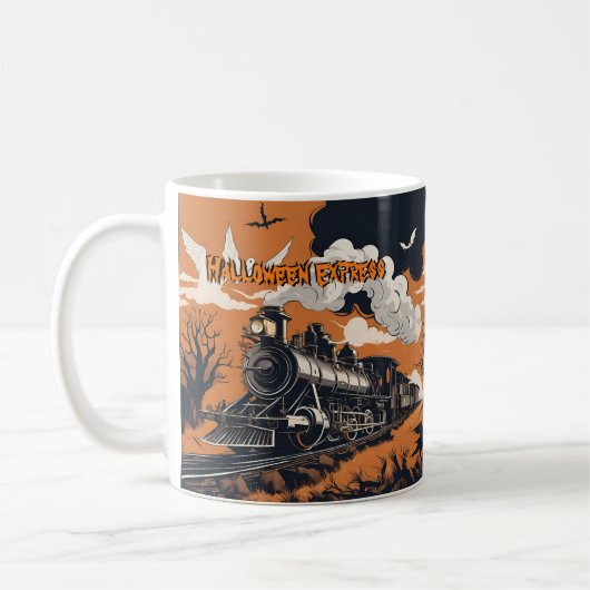 Mug Nom de l'annonce, train à vapeur d'Express Hallowe (Gauche)