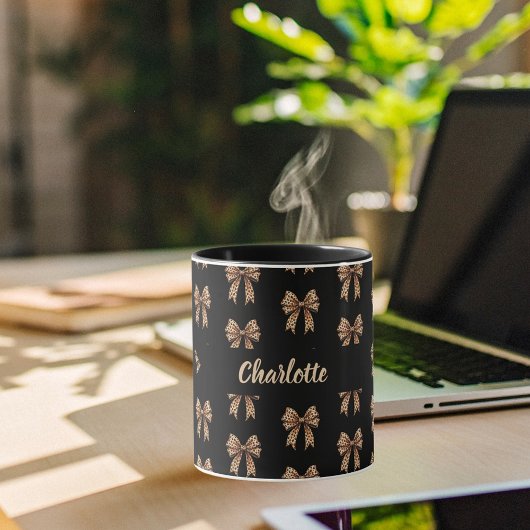 Mug Nom de l'arc léopard noir