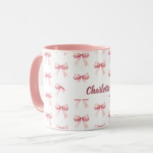 Mug Nom de l'arc rose (Devant gauche)