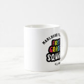 Mug Nom de l'école personnalisée Équipe d'enseignants (Devant droit)