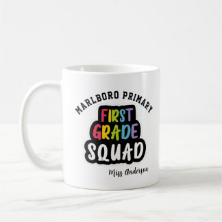 Mug Nom de l'école personnalisée Équipe d'enseignants