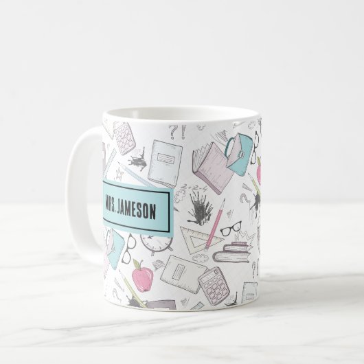 Mug Nom de l'enseignant (Devant gauche)