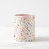 Mug Nom de l'enseignant adorable Cute Motif Paperclip (Centre)