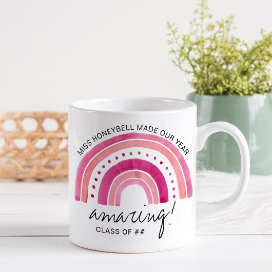 Mug Nom de l'enseignant Classe incroyable de | Doodle 