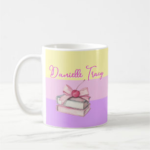 Mug Nom de l'enseignant & Couleurs pastel colorées de