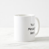 Mug Nom de l'enseignant latin personnalisé Magistra Op (Devant droit)