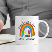 Mug Nom de l'enseignant personnalisé avec un joli sapi