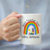 Mug Nom de l'enseignant personnalisé avec un joli sapi