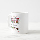 Mug Nom de l'enseignant personnalisé Crayon, cadeau de (Devant gauche)