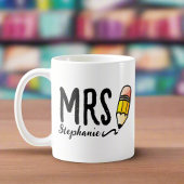 Mug Nom de l'enseignant personnalisé l Script unique m