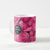 Mug nom de l'entraîneur de basket sports saison keepsa (Devant gauche)