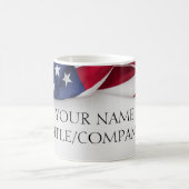 Mug Nom de l'entreprise du drapeau américain (Centre)