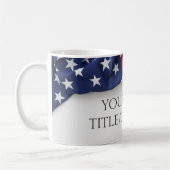 Mug Nom de l'entreprise du drapeau américain (Gauche)