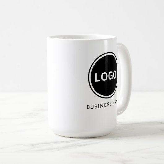 Mug Nom de l'entreprise Logo Simple Business (Devant droit)