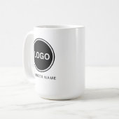 Mug Nom de l'entreprise Logo Simple Business (Devant gauche)