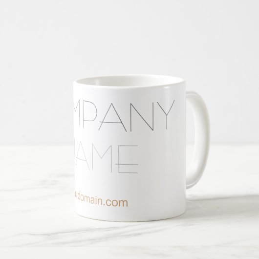 Mug Nom de l'entreprise stylish tendance (Devant droit)