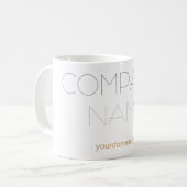 Mug Nom de l'entreprise stylish tendance (Devant gauche)
