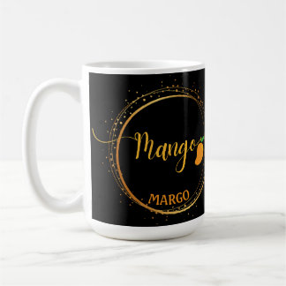 Mug Nom de l'équipe MANGO Texte modifié orange