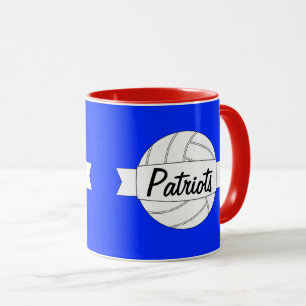 Mug Nom de l'équipe personnalisée et couleurs Volleyba