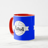 Mug Nom de l'équipe personnalisée et couleurs Volleyba (Devant gauche)
