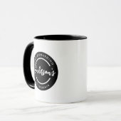 Mug Nom de lieu ville commune localisation cercle noir (Devant gauche)