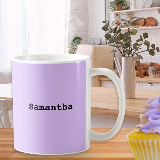 Mug Nom de lilas minimaliste simple