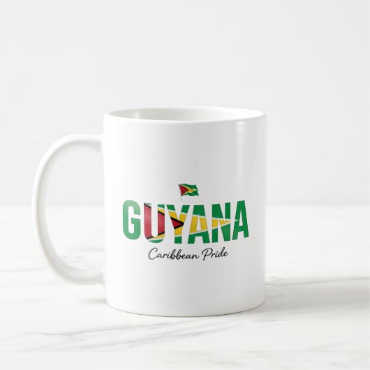 Mug Nom de l'île de Guyana | Fierté quotidienne (Gauche)
