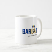Mug Nom de l'île de la Barbade | Fierté quotidienne (Devant droit)