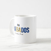 Mug Nom de l'île de la Barbade | Fierté quotidienne (Devant gauche)