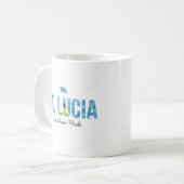 Mug Nom de l'île Sainte-Lucie | Fierté quotidienne (Devant gauche)