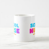 Mug Nom de l'infirmière de l'école personnalisée (Centre)