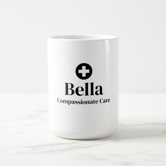 Mug Nom de l'infirmière personnalisée (Centre)
