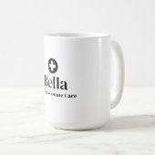 Mug Nom de l'infirmière personnalisée (Devant droit)