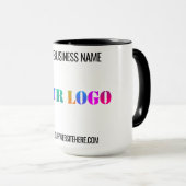 Mug Nom de logo personnalisé Site Web Promotionnel Per (Devant droit)