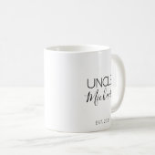 Mug Nom de l'oncle Grossesse Faire-part cadeau café Mu (Devant droit)
