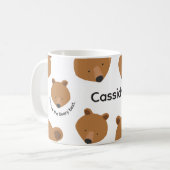 Mug Nom de l'ours motivationnel mignon Animal (Devant gauche)