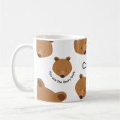 Mug Nom de l'ours motivationnel mignon Animal (Gauche)