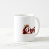 Mug Nom de luxe Christina Ruby Crystal (Devant droit)