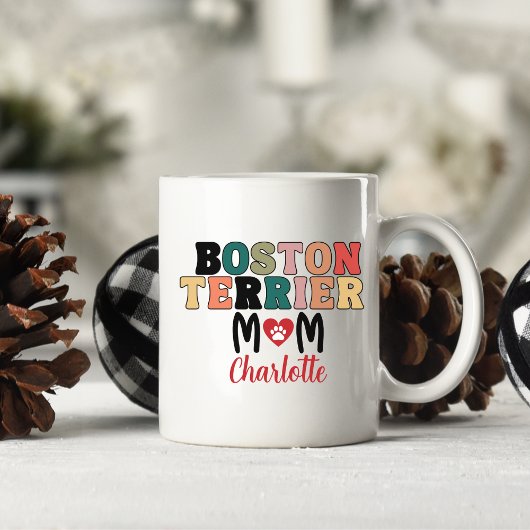 Mug Nom de maman Boston Terrier